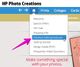 HP Photo Creations Premium Editing Features