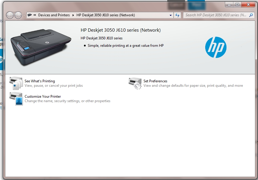 Unable to check HP Deskjet 3050 J610 ink level - HP Support Community -  4515136