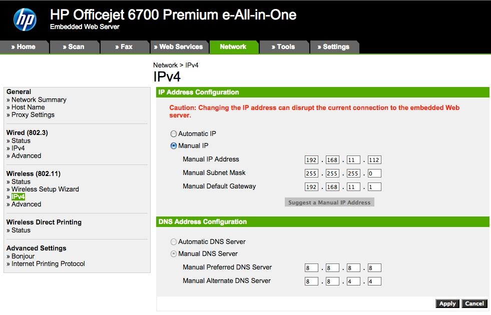 Solved Officejet 6700 will not enable web services. HP Support