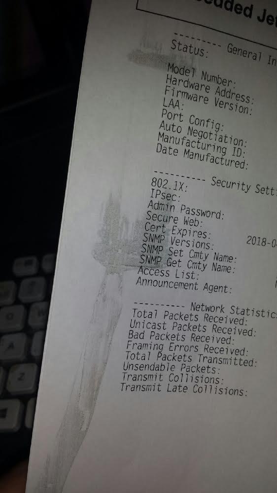 black smudges after toner charnge on hp laser printer HP Support