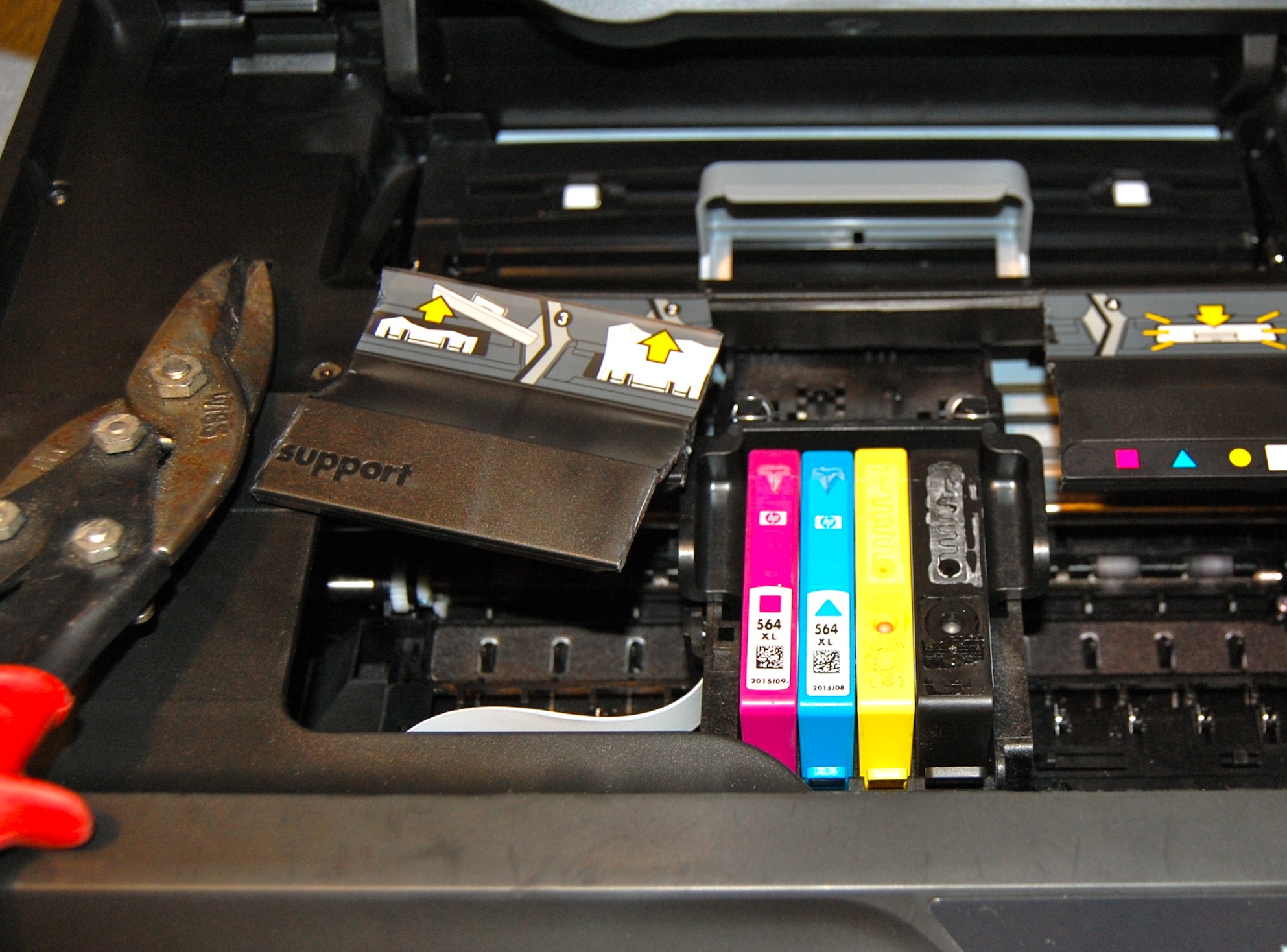 hp 4620 not printing black