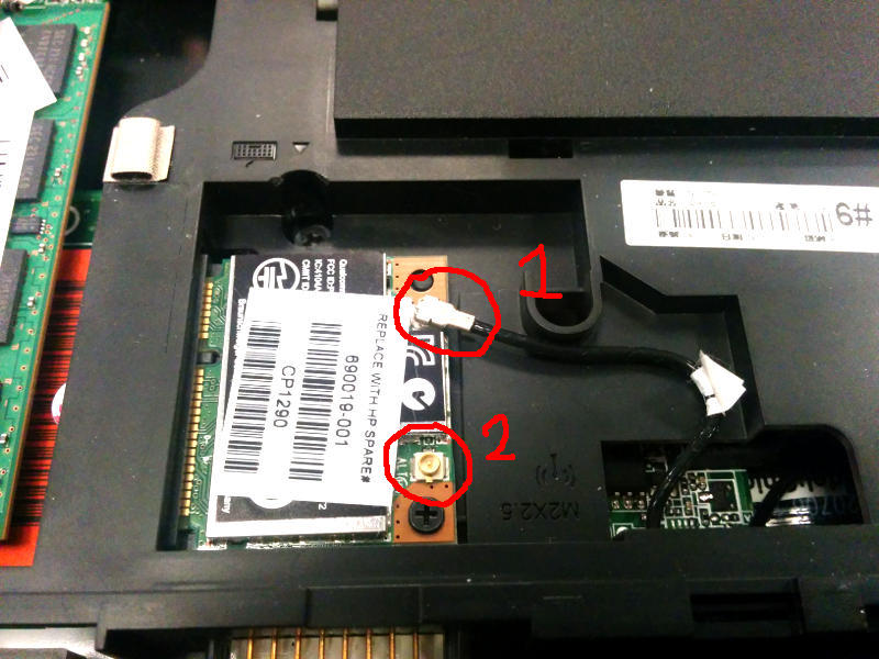 Solved: Missing antenna on Wi-Fi module - HP Support Community - 4708520