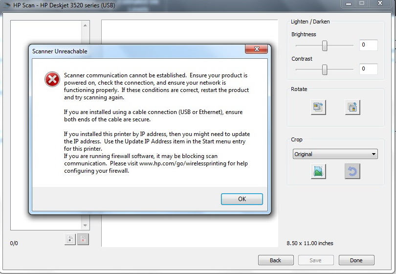 hp scan win 7