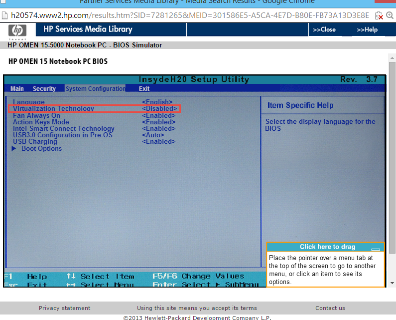 Solved How To Enable Intel Vt On Hp Omen Laptop Hp Support Community