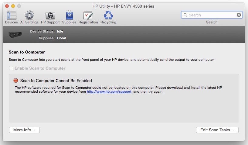 mac os hp scan software