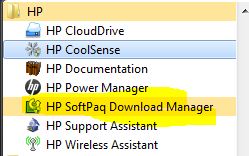 Hp softpaq download manager что это