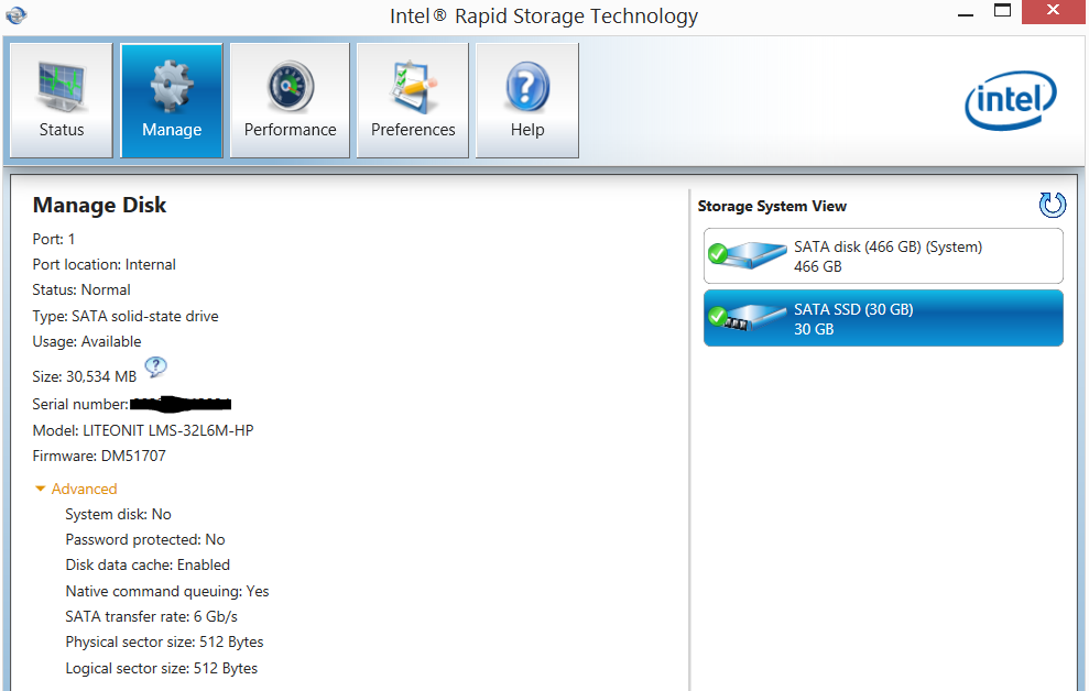 Download Intel Rapid Storage Technology Driver Hp