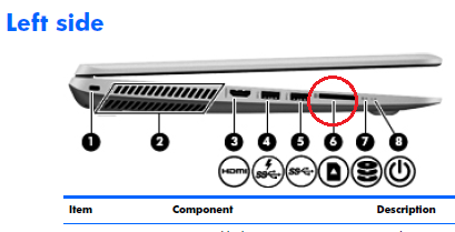 Solved: Where is the SD slot on my laptop? - HP Support Community - 4847539