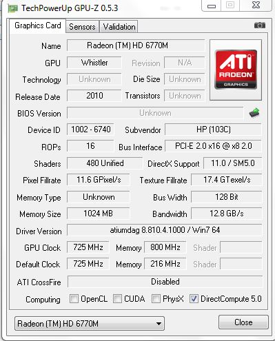 Radeon hd 6770m online driver