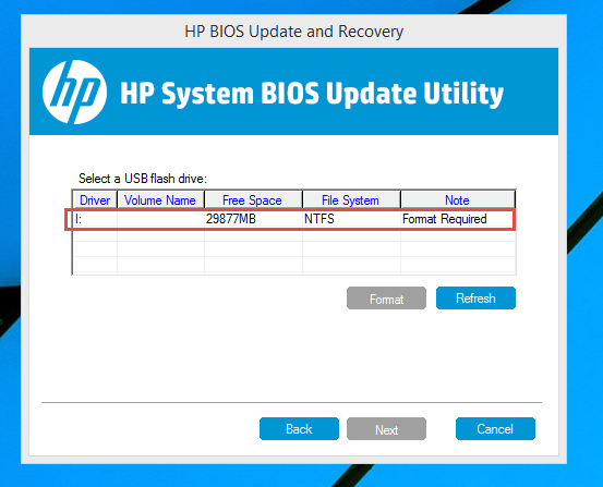 After restoring bios from usb still hp bios utility starts hp support 