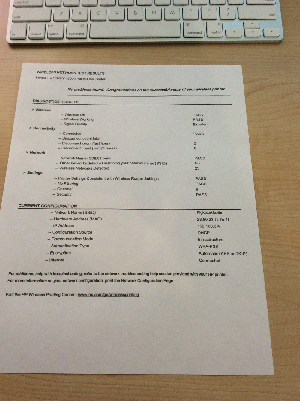 Solved My ENVY 4500 Printer keeps disconnecting (not WiFi) HP