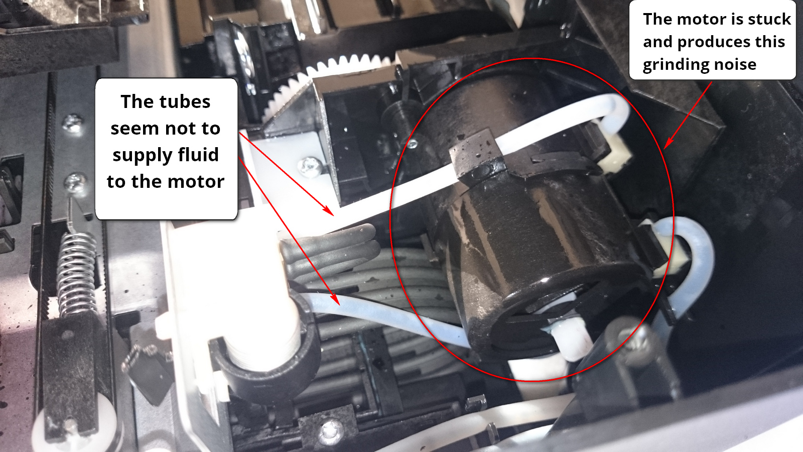 loud thumping and gear grinding noise HP Support Community 2675411