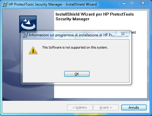 Hp Protecttools Security Manager Windows Vista