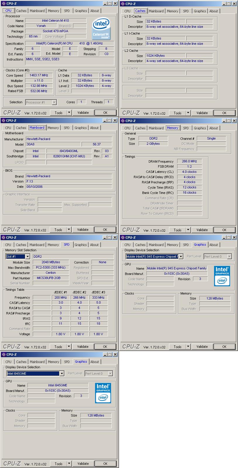 Solved: CPU upgrade/replacement for Intel Celeron M 410 Bios compati... -  Page 2 - HP Support Community - 4999242