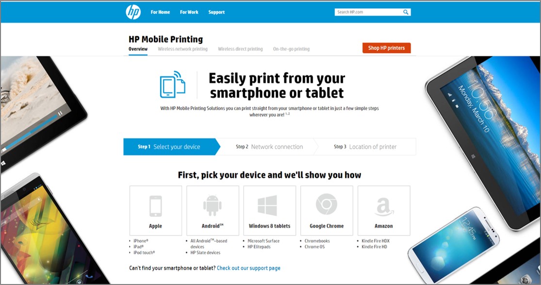 How can i print from my ipad air to my hp printer hp support 