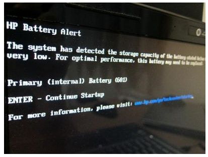 internal battery error 601 - HP Support Community - 5215463