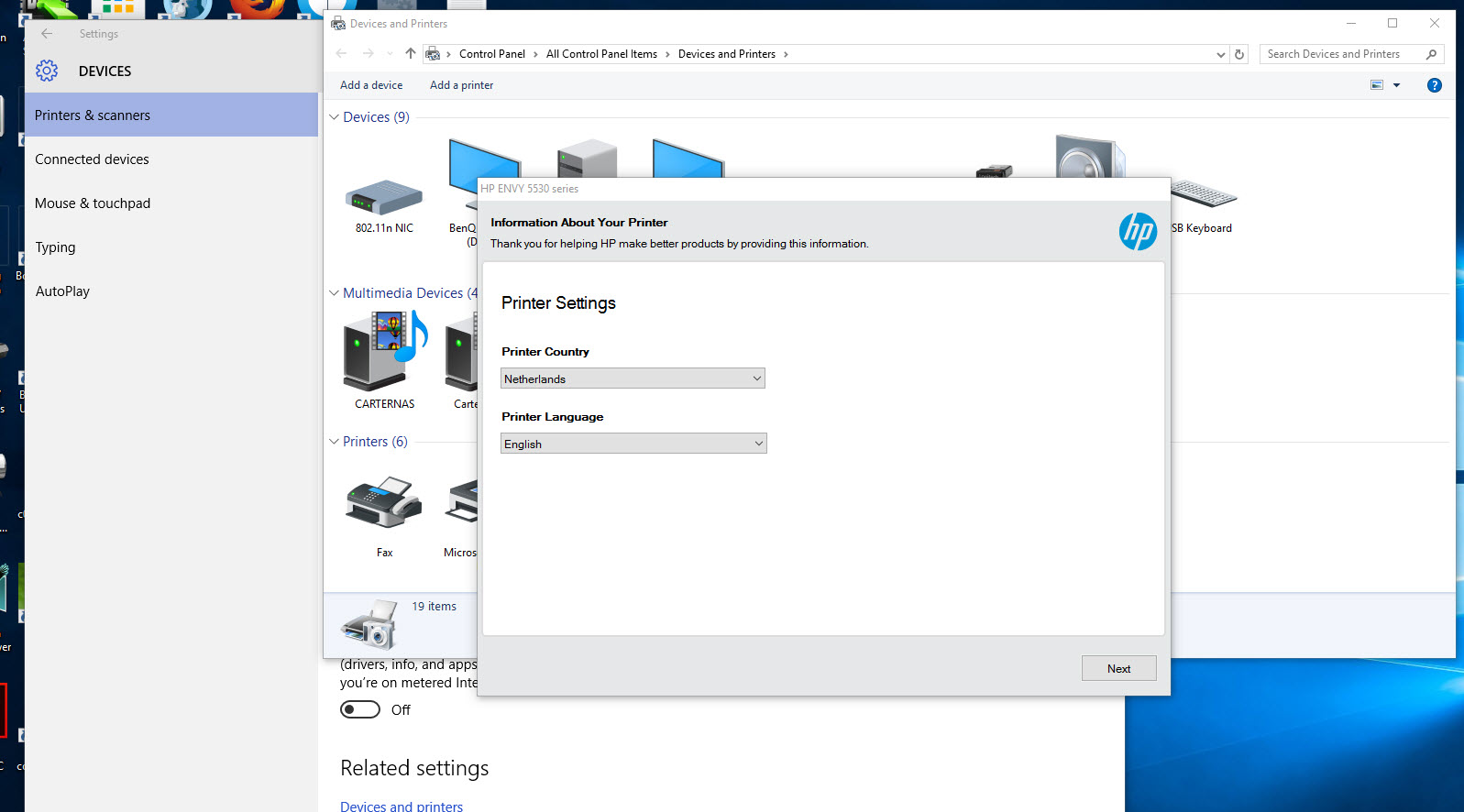 Solved Windows 10 not recognising my HP Envy 5532 as a scanner HP