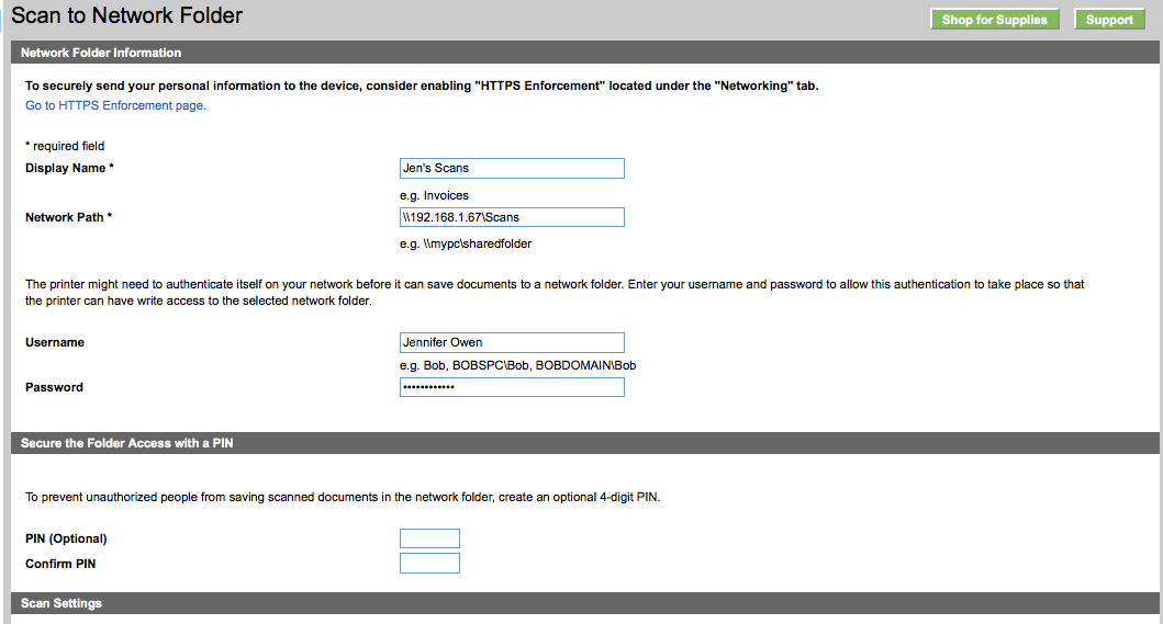Solved: Color Laser Jet Pro Scan to Network File - HP Support Community ...