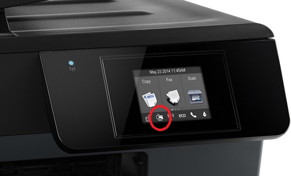 hp officejet pro 6830 front panel