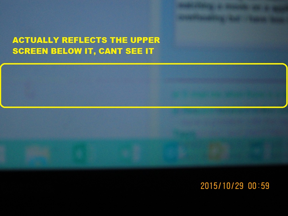 Green & Pink Lines on screen and reflection of top screen be... HP