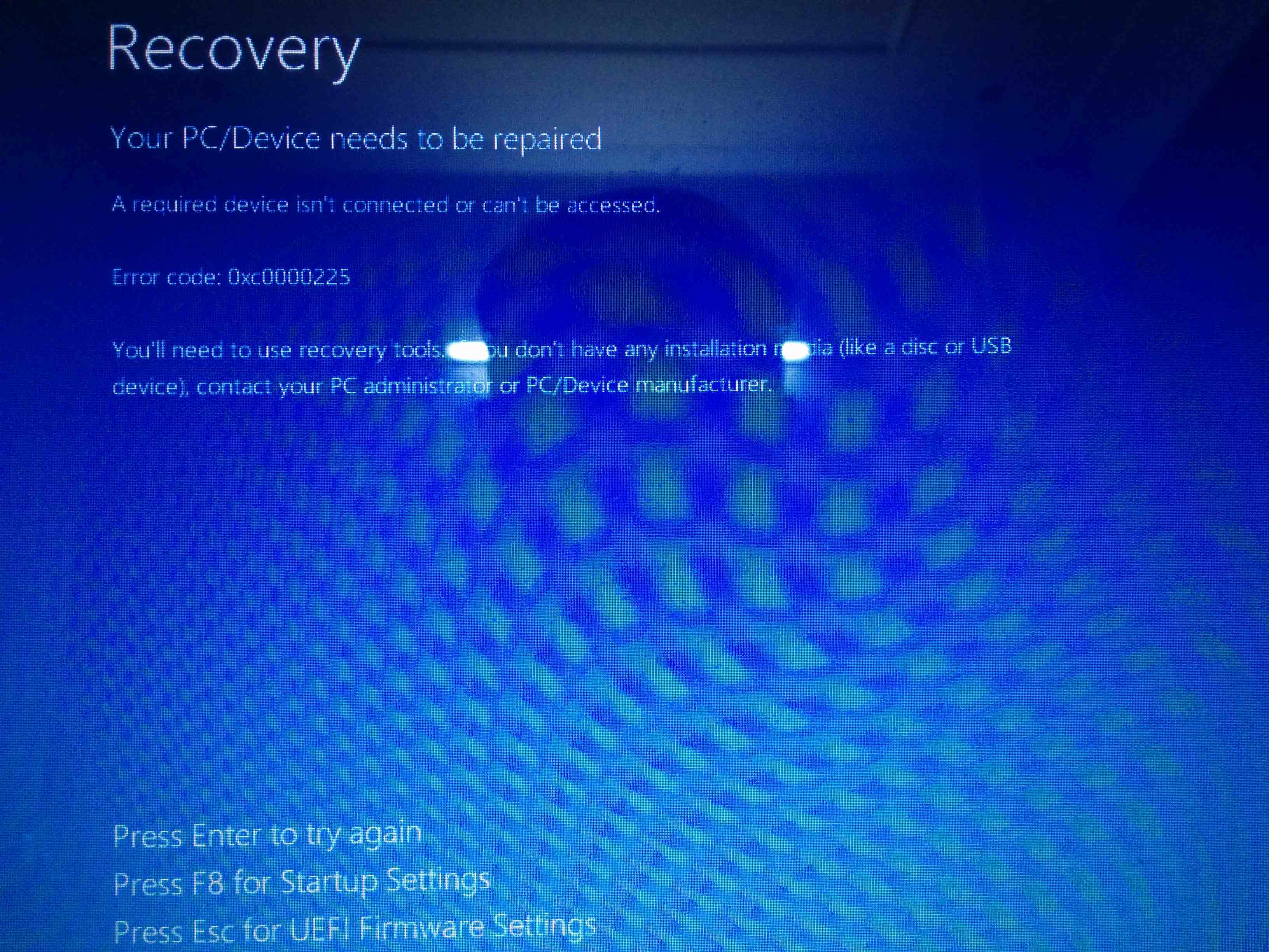 Solved: Blue Screen Error While Starting - HP Support Community - 5361598