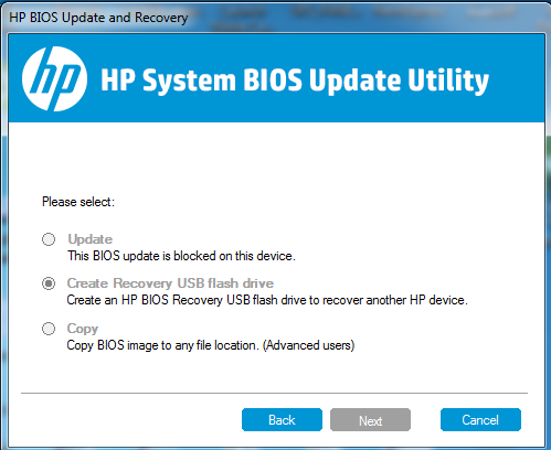 HP system BIOS update utility not working - HP Support Community - 5362448