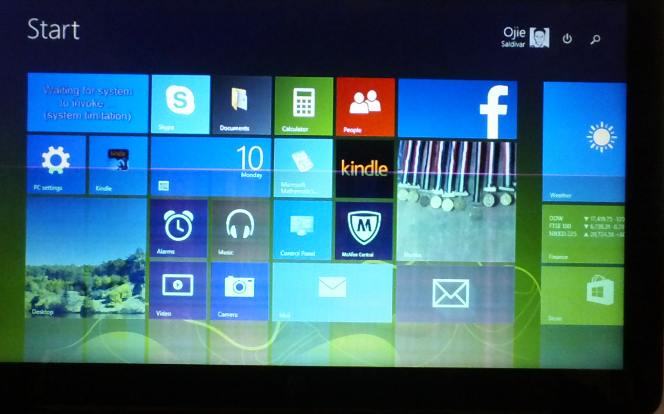 Solved Pink and Green Horizontal line on my screen HP 15 touch smar