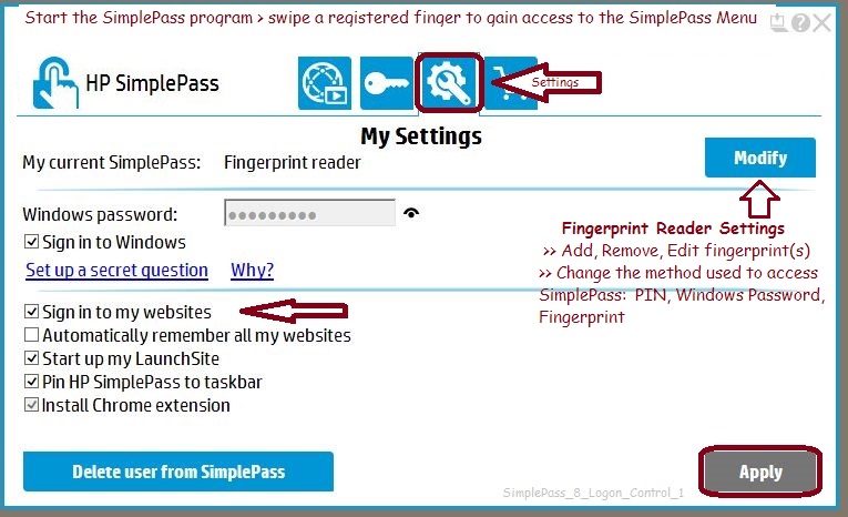 Solved: disable HP Simplepass messages - HP Support Community - 3362781