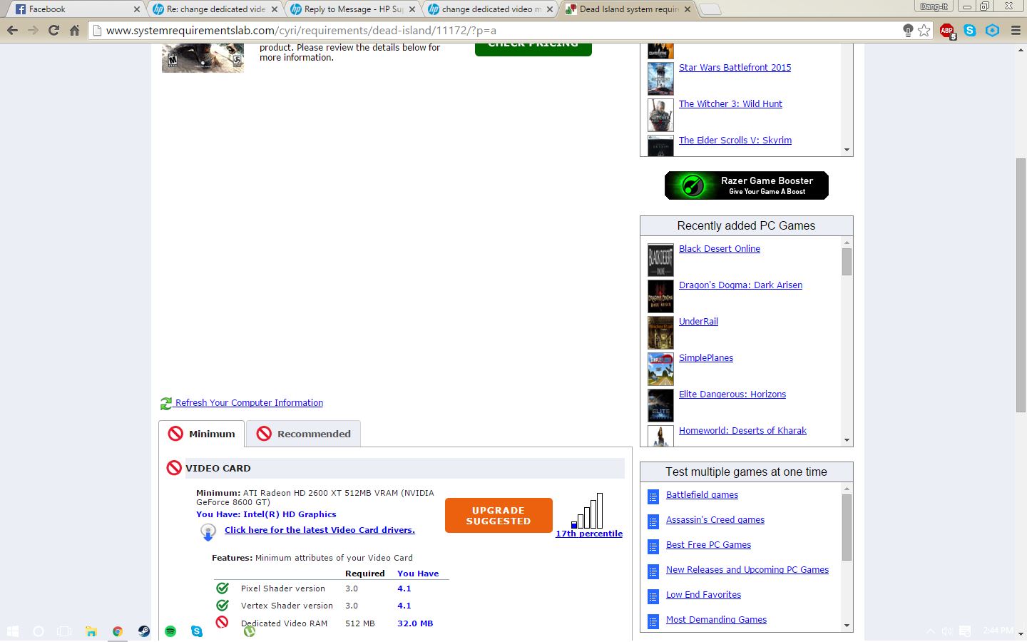 Change Dedicated Video Memory HP Support Community 1099397
