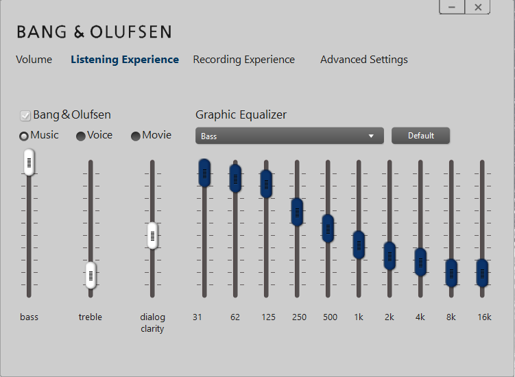 Bang & Olufsen audio is not working, just the 2 default pc s... - HP  Support Community - 5455928