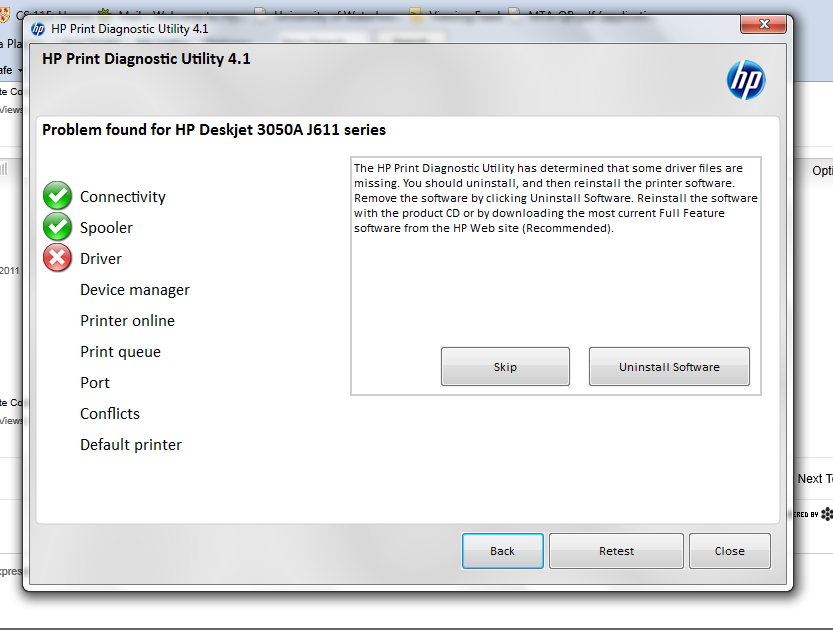 Deskjet 3050a J611 SERIES won't print HP Support Community 891319