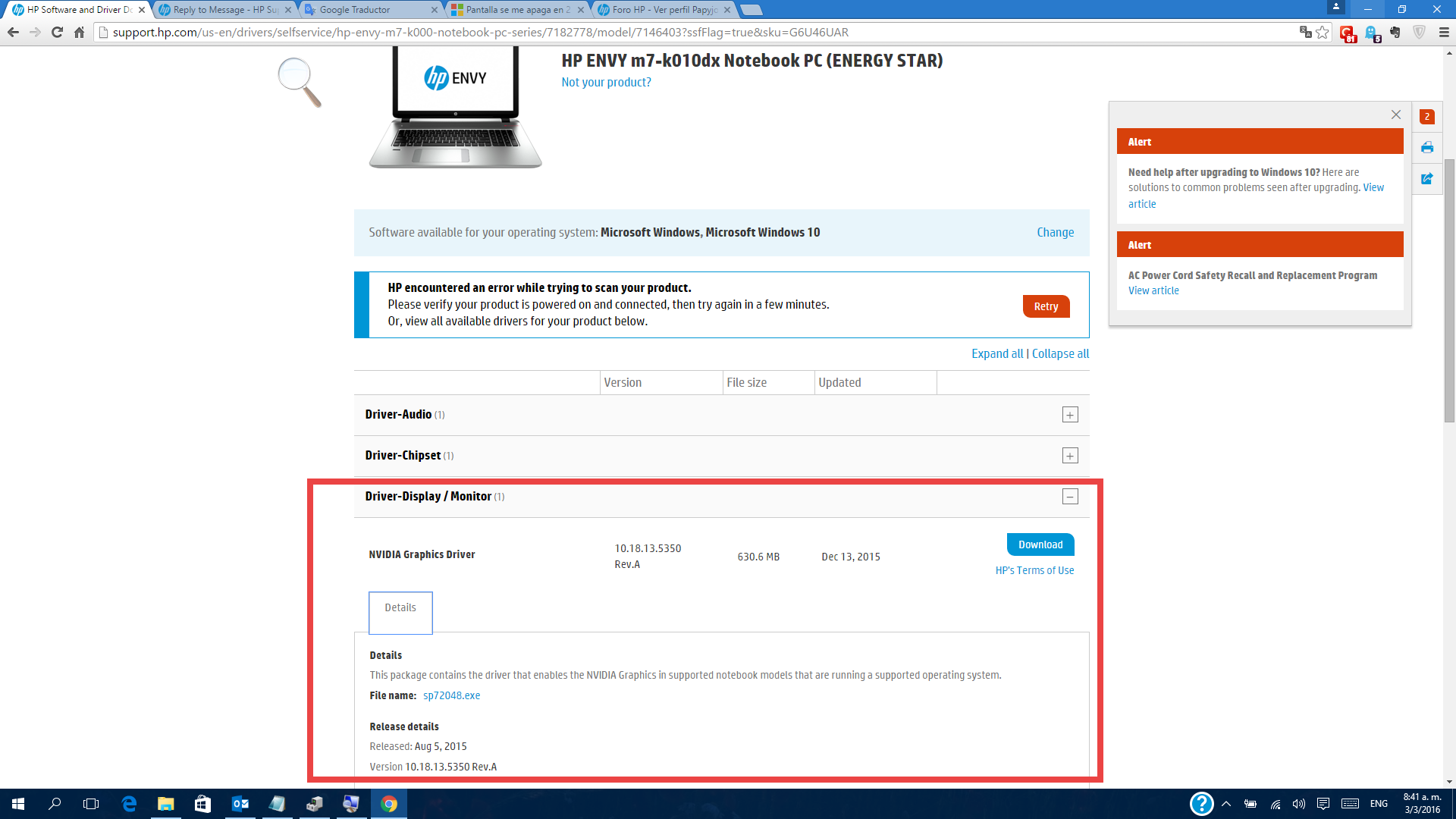 Intel HD graphics 4600 64 bit Windows 10 Driver - HP Support Community -  5250435