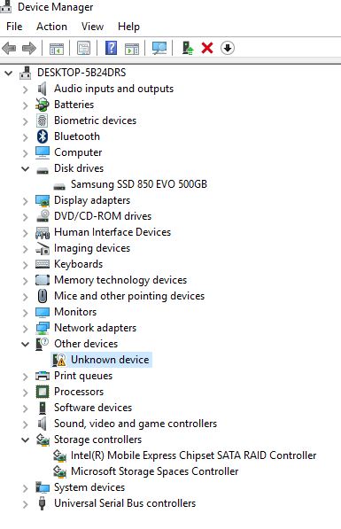 Device Manager snapshot