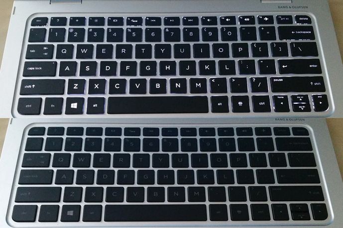 What does the "Full-size island-style backlit keyboard with... - HP Support  Community - 6543751