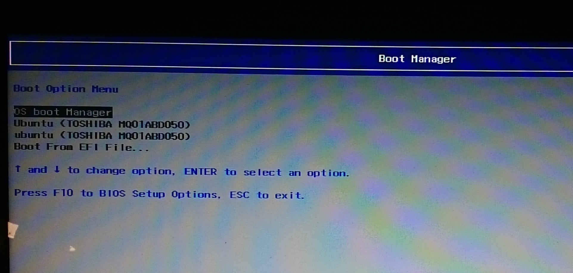 Changing the F9 boot manager default order HP Support Community 5608905