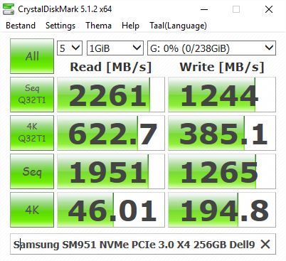 CDM5.1.2 Samsung SM951 NVMe 256GB PCIE3.0X4 Dell9020 G 20160515.jpg