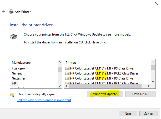 Software and Drivers for CM1312nfi MFP - HP Support Community - 5665793