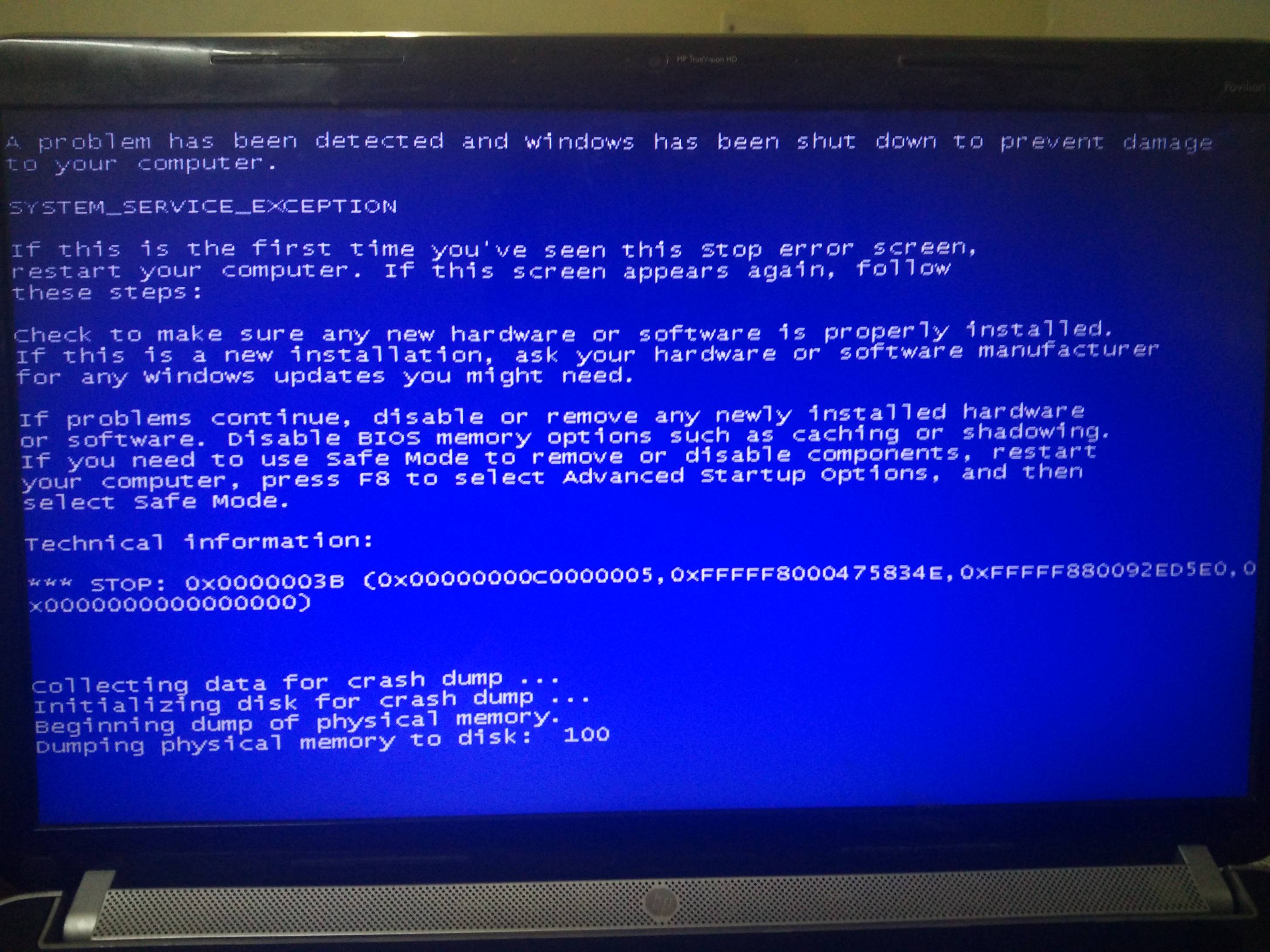 Blue Screen (BSOD) showed up? Check this topic. - HP Support Community -  698665
