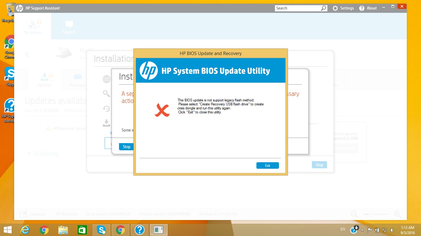 Bios Update Problem - HP Support Community - 5749095