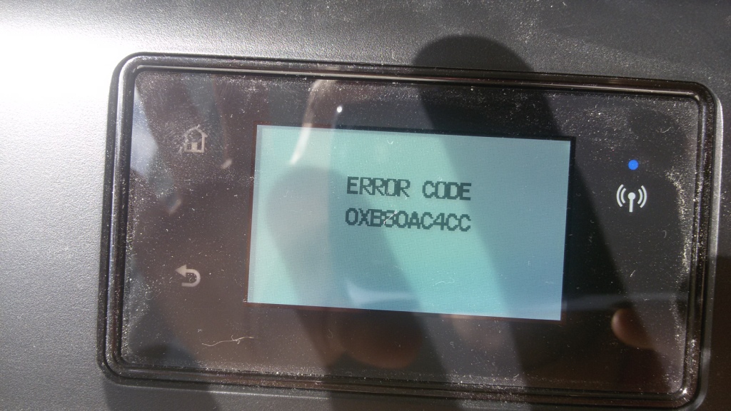 Solved HP DeskJet Ink Advantage 4535 Error code HP Support