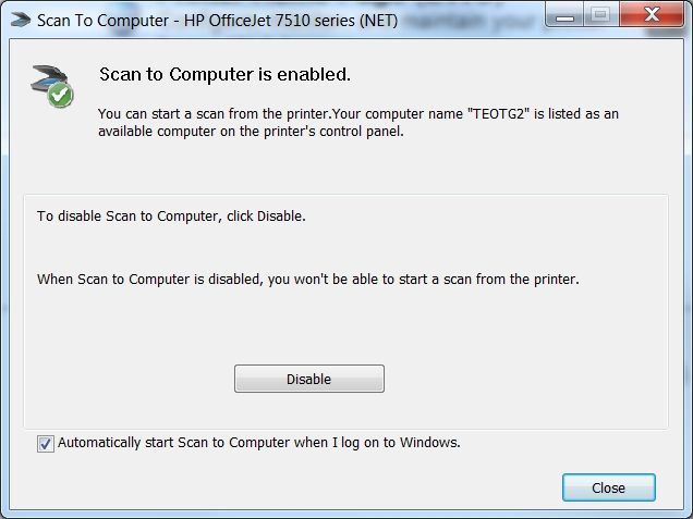 Scan to computer - HP Support Community - 7946904