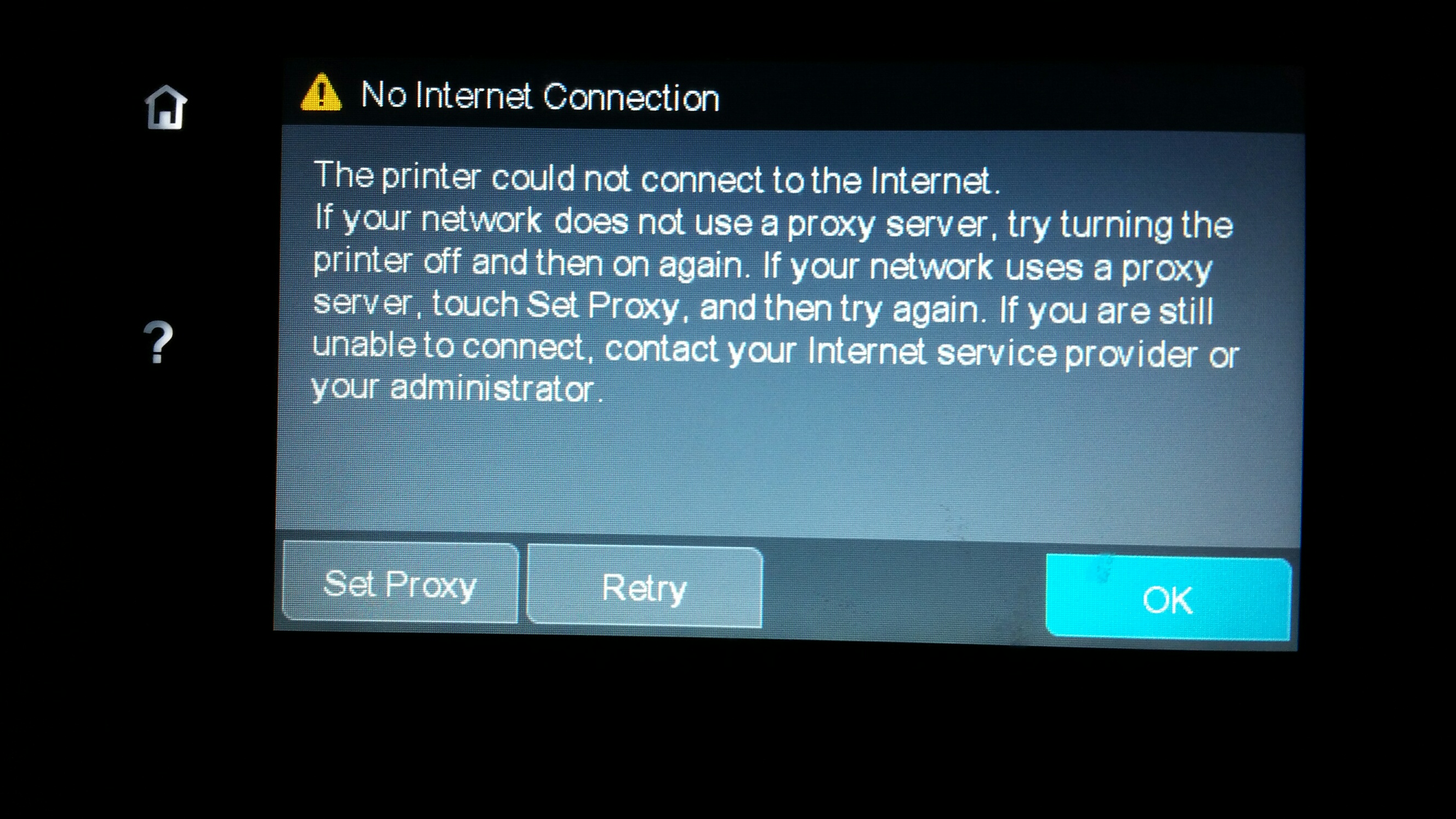 officejet pro 8620 can not connect to HP instant ink status HP