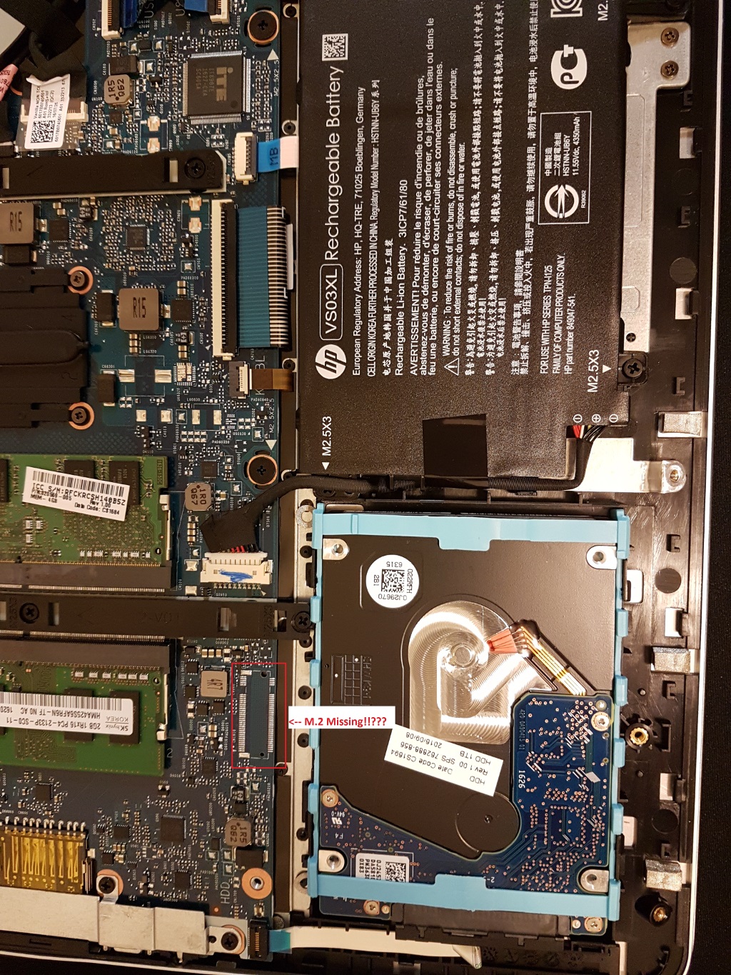 Solved: Missing SSD slot in HP Envy 15t-as000 - HP Support Community -  5836136