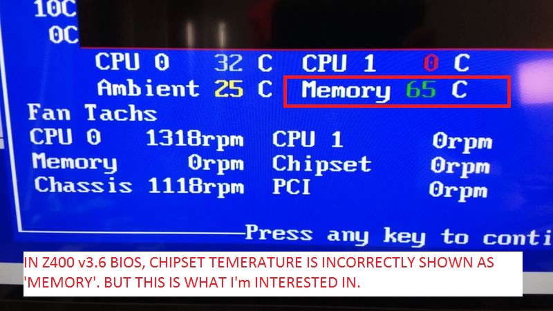 Z400 chipset temperature - HP Support Community - 5883218