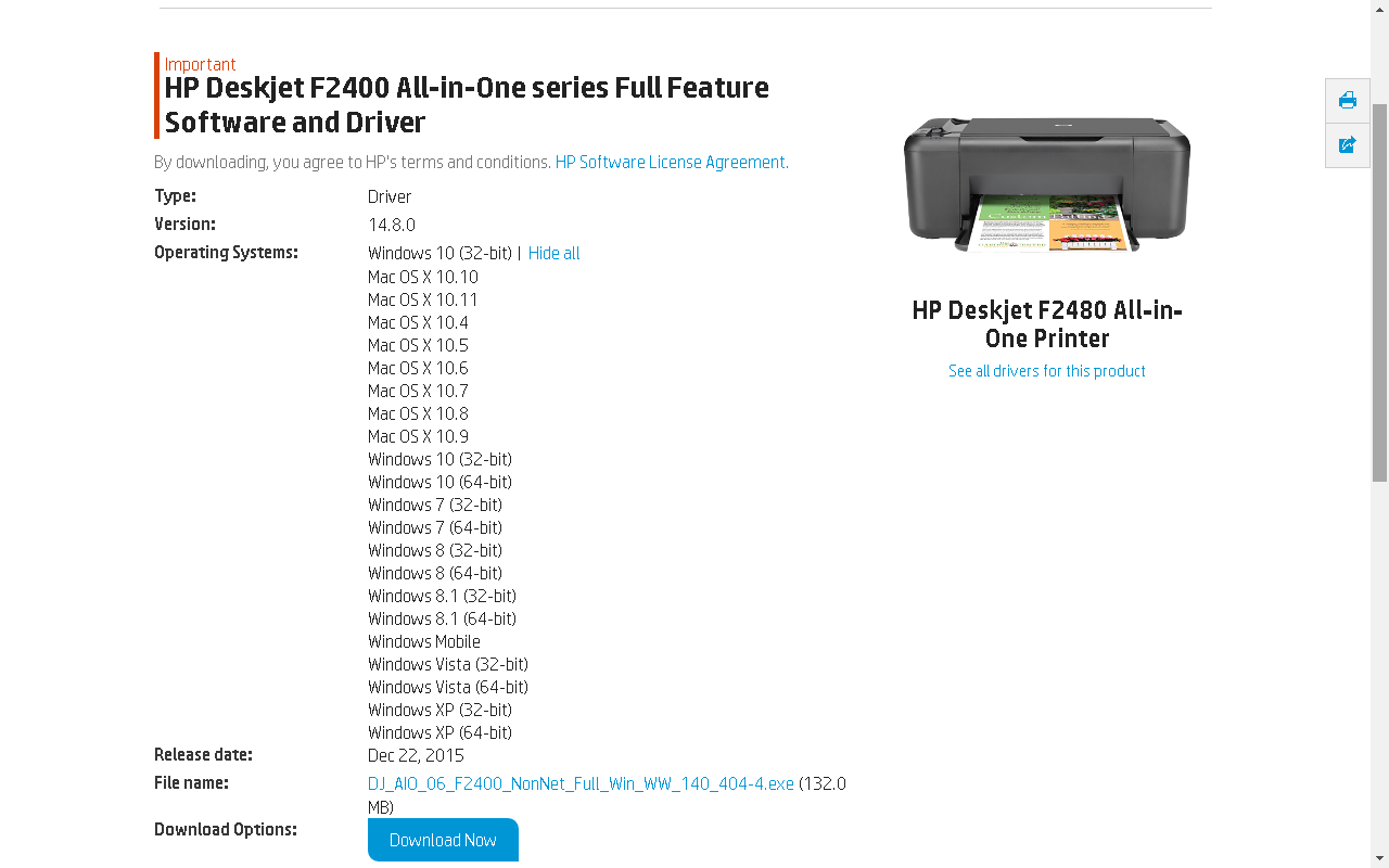 Solved: HP Deskjet F2480 Windows 10 Drivers - HP Support Community - 5172811