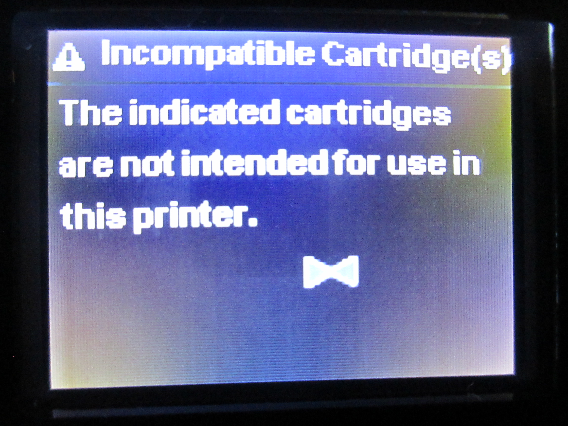 HP Ink Advantage 3545 printer - 'The indicated cartridges ar... - HP  Support Community - 5887964