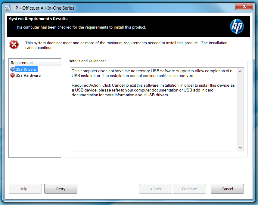 Solved: Problems installing driver - HP Support Community - 5899121