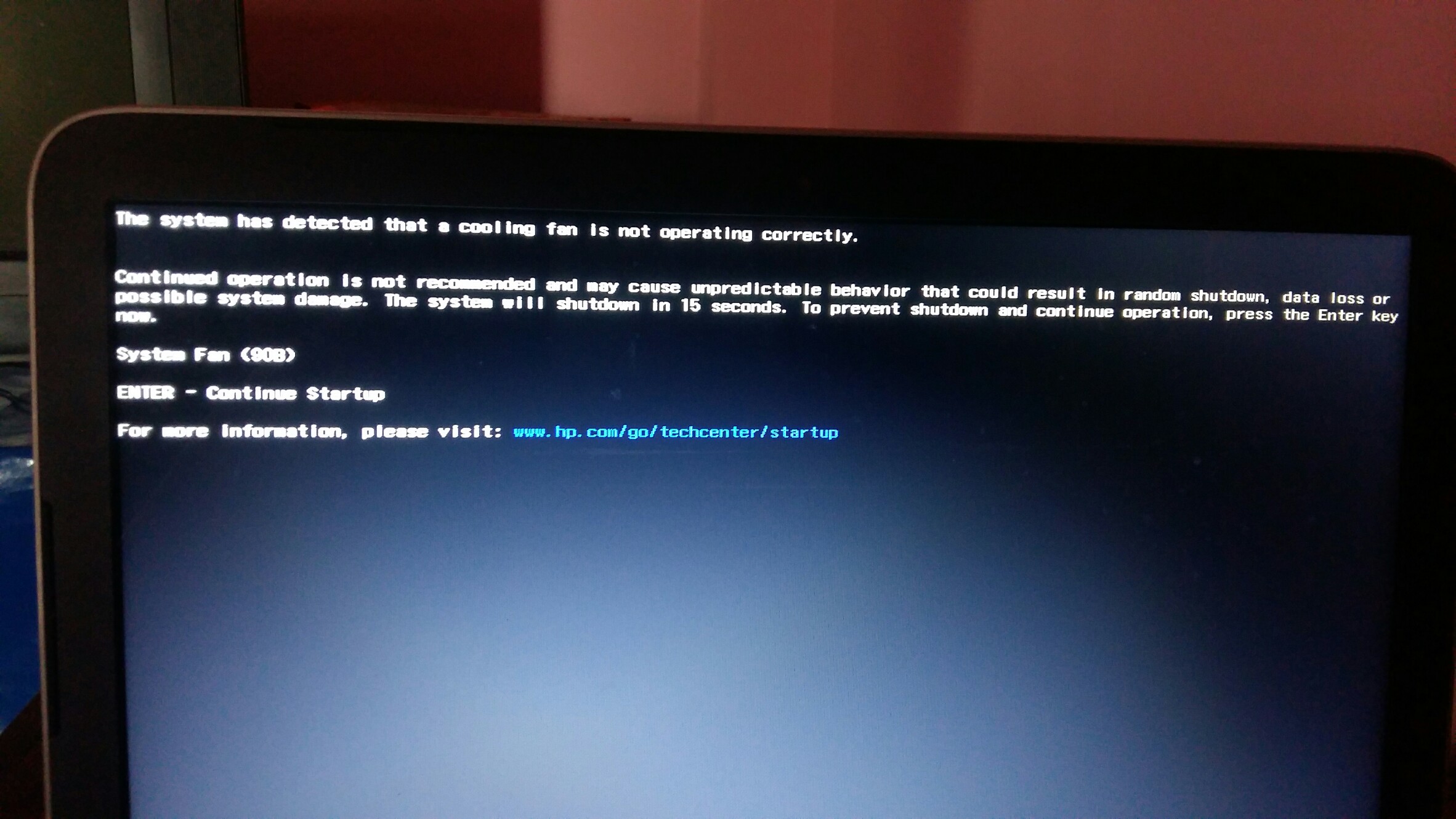 Colling Fan Problem HP Support Community 5900744