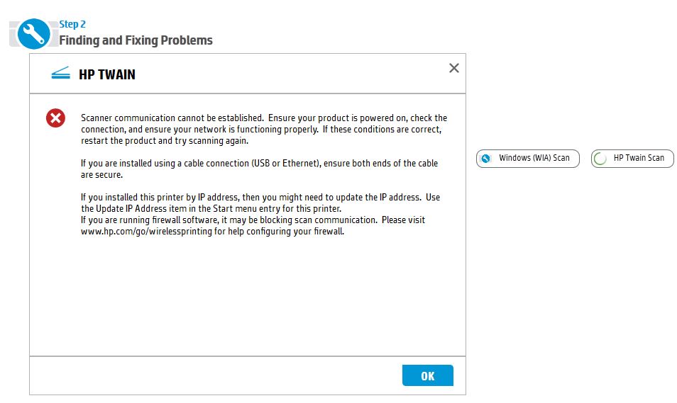 Solved: Twain Scan error - HP Support Community - 5905445