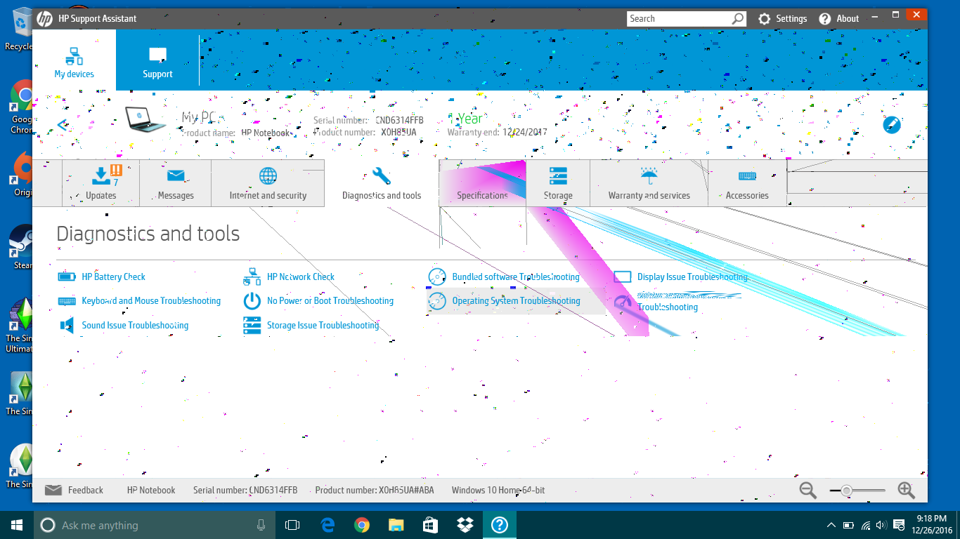 Screen keeps glitching everywhere randomly HP Support Community 5907957